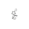 Boucles d'oreilles étoile Sring pour femmes, couleur argent, manchettes à Clip, sans Piercing, Kpop, bijoux à la mode, cadeaux, 1 pièce
