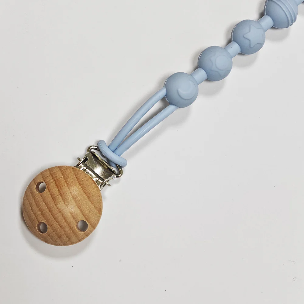 Baby Pacifier Clips Integrated silicone baby pacifier chain Teether Teething Toys Dummy Clip Holder Chain Clip Baby Gift Baby & Maternity