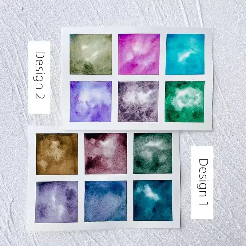 Paul Rubens Precipitation Layed Watercolor Paint 12colors Professional Artist Water Color For Painting Art Supplies