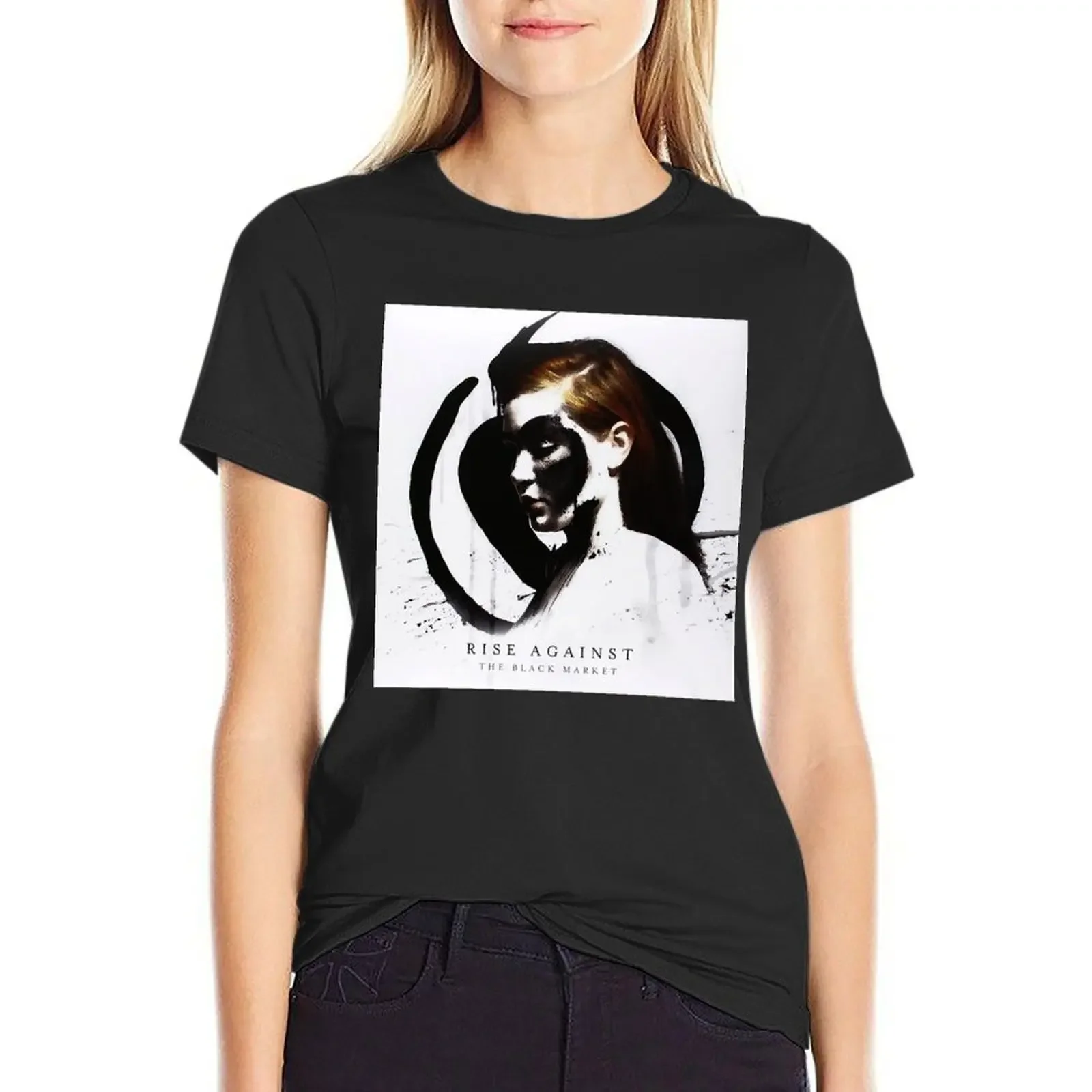 

Rise Against is an American punk rock band Classic T-Shirt anime clothes tops Blouse t shirts for Women