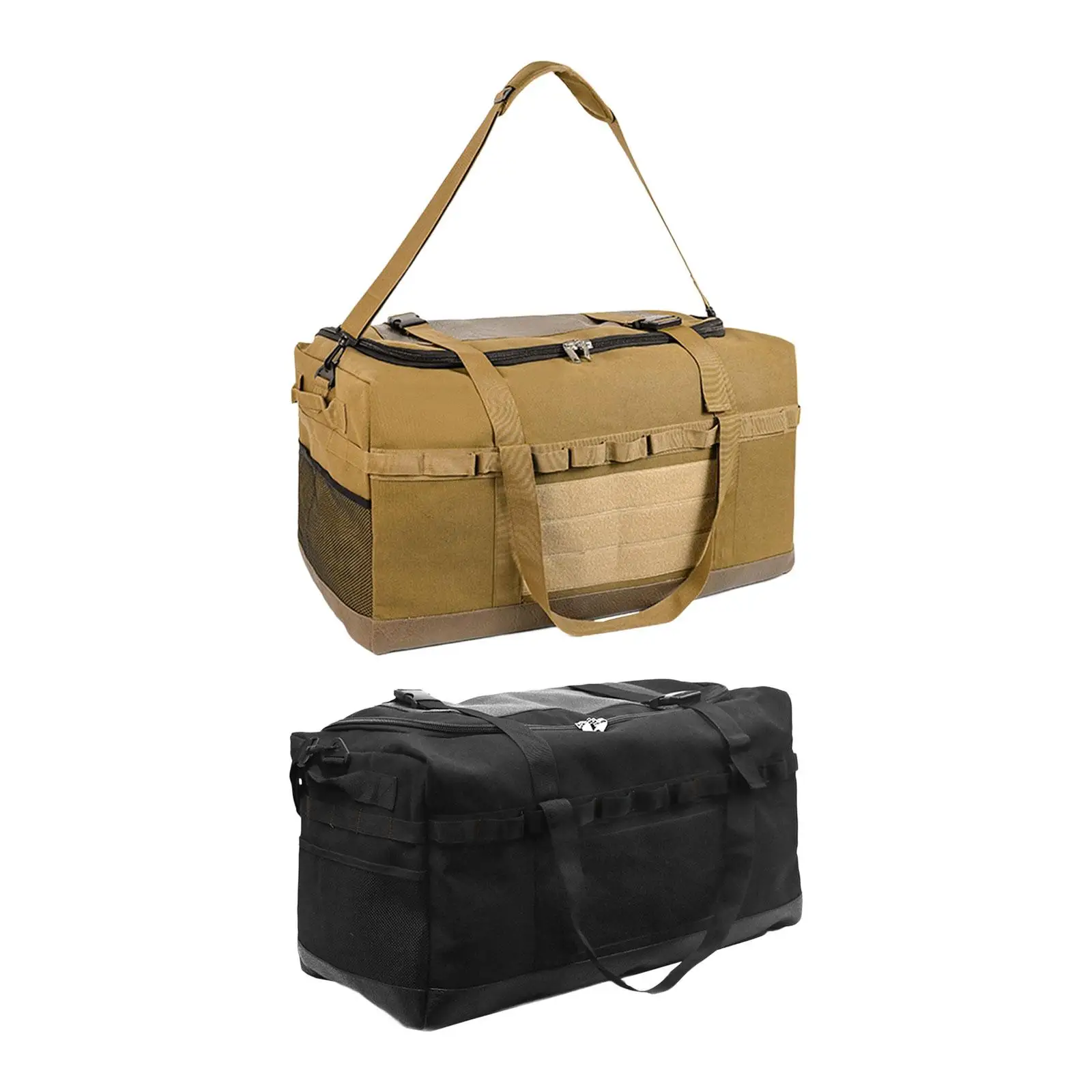 

Большая Сумка для кемпинга 80 л, сумка для хранения с ручками и наплечными ремнями для пешего туризма, кухонная посуда, прочная, быстрая Многофункциональность