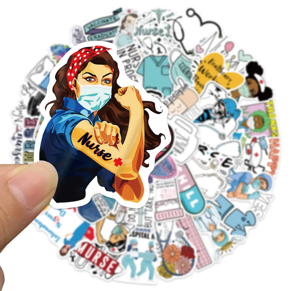 50/100Pcs Cartoon Manga Angel Sticker Cute Doctors Nursing Nurse Aesthetic  Stickers for Laptop Notebook Scrapbooking Phone Decal - AliExpress