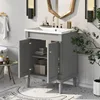 24'' Vanity With Top Sink 2-tier Modern Cabinet Single Sink Bathroom Vanity Large Storage Shees (replace SW000102AAE) 2