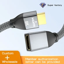 

3M HDMI-compatible Male to Female Adapter Cable Computer Laptop 48Gbps Low Delay Extension Cord Game Console PC Accessory