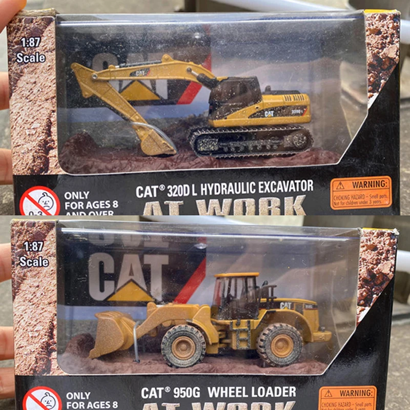 NORSCOT Diecast Alloy 1:87 Scale Excavator Shovel Truck Cars Model