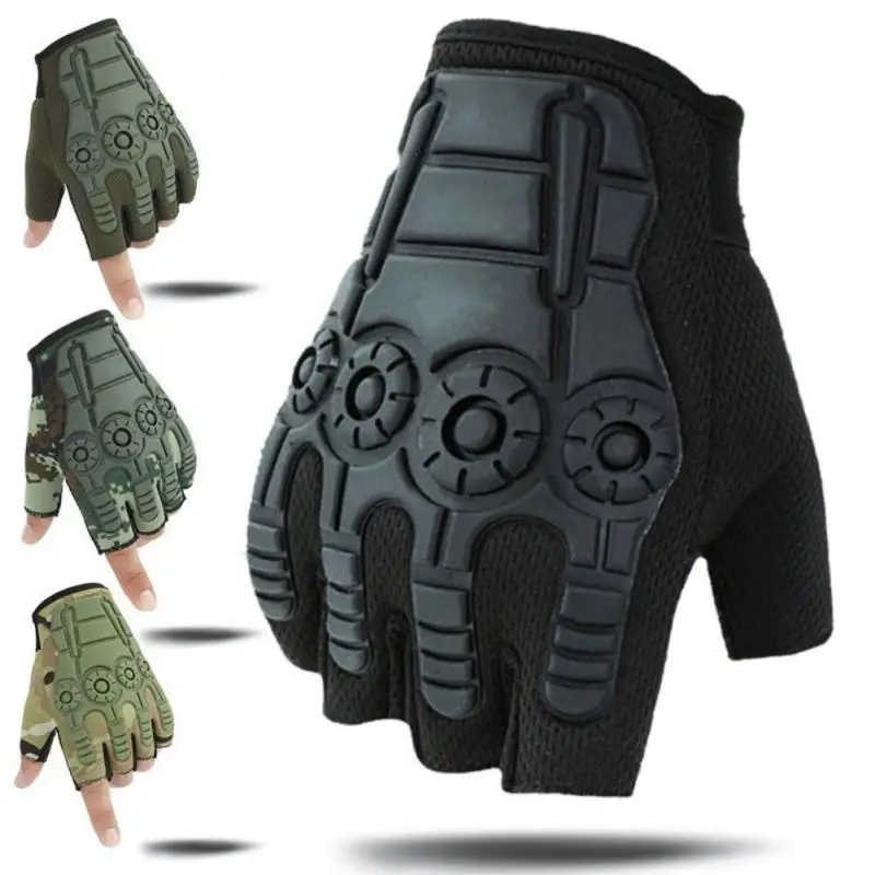 

Half Finger Men's Gloves Outdoor Military Tactical Gloves Sports Shooting Hunting Antiskid Screen Touch Outdoor Riding Gloves