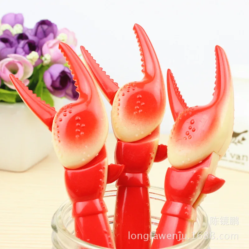 

24pcs crab ballpoint pen novelty creative crab foot styling press ballpoint pen cute gift stationery stationery supplies gel pen