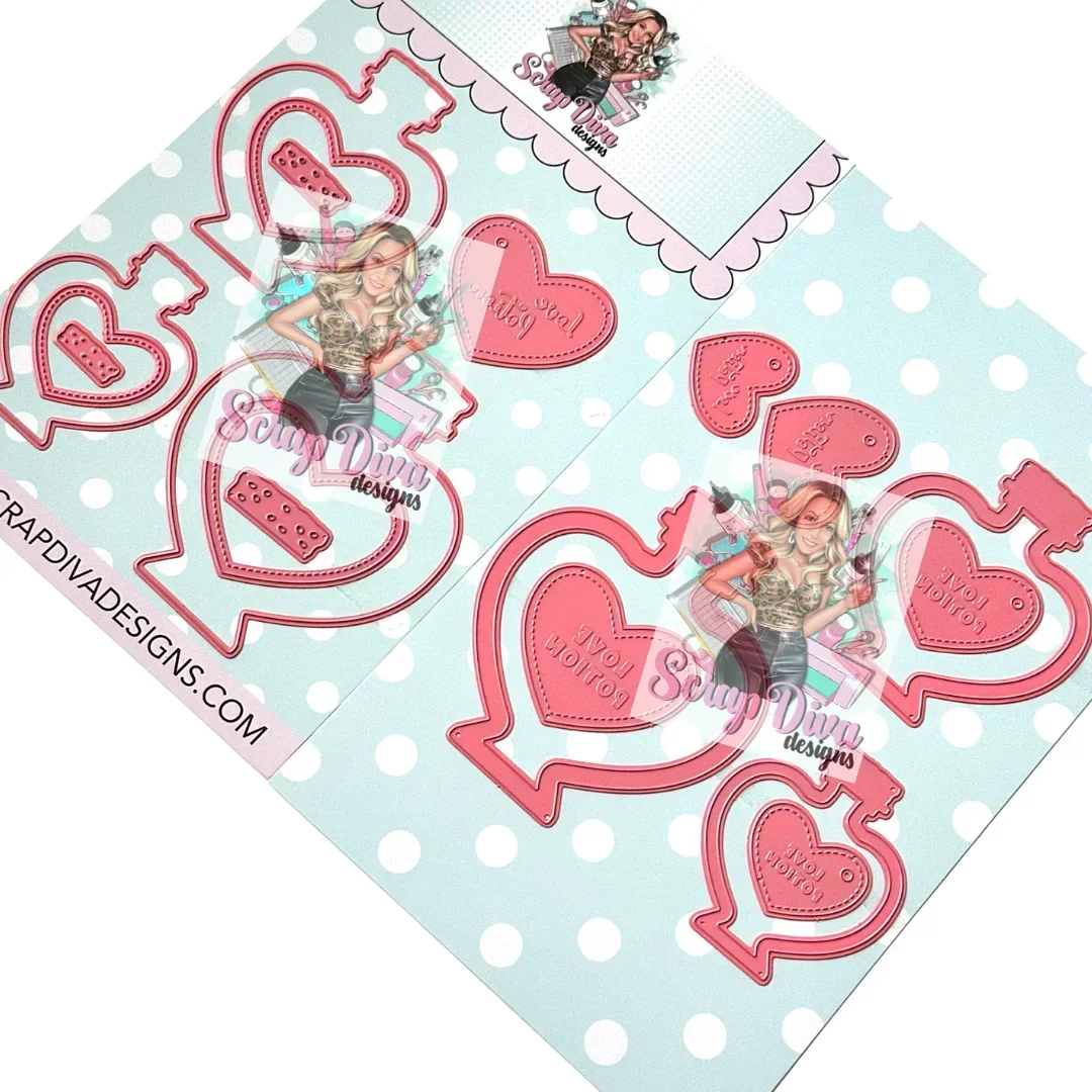 New ScrapDiva die Valentine Day Love Dies stamp Scrapbook Diary Decoration Stencil Embossing Template DIY Greeting Card Handmad metal cutting die