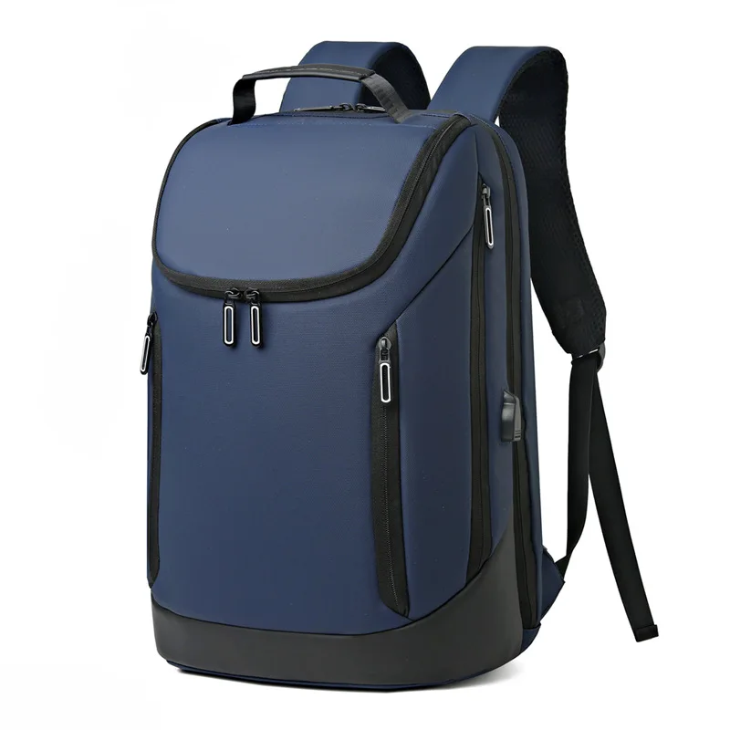 Large capacity business backpack men Multi functional waterproof  travel backpack USB charging school backpack for boys