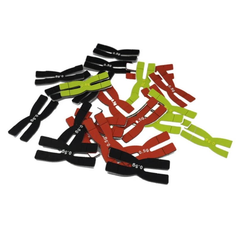 3Pcs 0.5g Racket Head Strips Badminton Racket Weight H-shaped Tennis Racquet Weight Badminton Sports Accessories