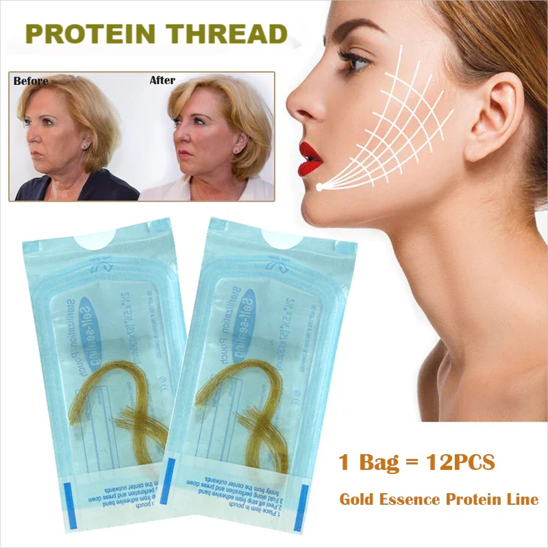 60pcs-Gold-Protein-Line-Anti-wrinkle-Firming-Facial-Filler-No-Needle ...