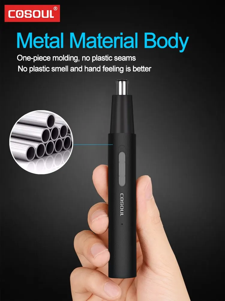 Nose Hair Trimmer Elétrica Recarregável Nose Trimmer Men Shaver Razor Women Nose Hair Cutter Ear Trimmer Impermeável