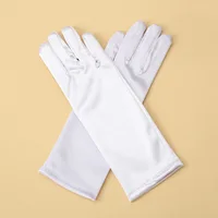 5-12 Years Girls Princess Accessories Kids Satin Gloves For Costume Children Birthday Halloween Party Cosplay Gloves Gift 2