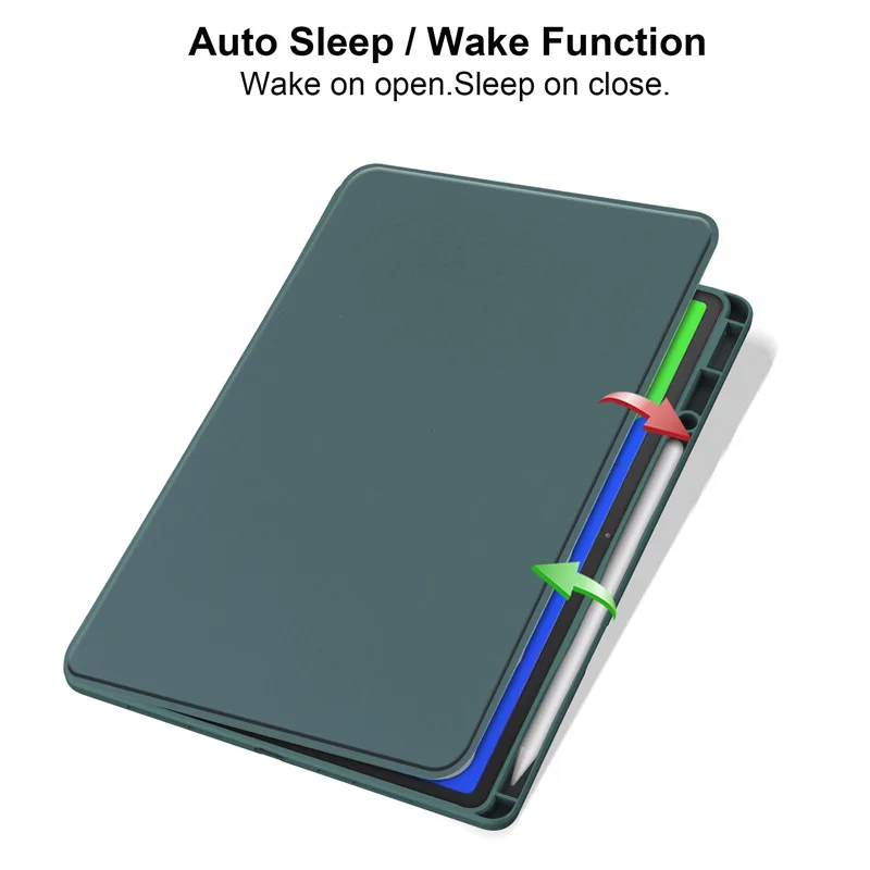 Enhanced Rotating Tablet Case with Pencil Holder
