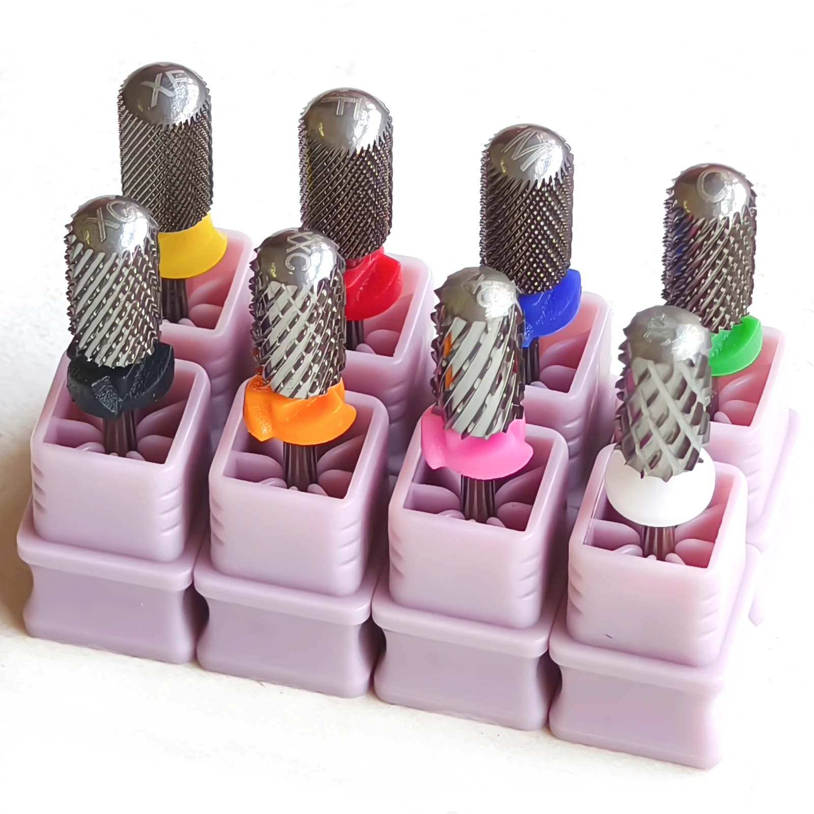 Tungsten Carbide Nail Drill Bits Smooth Top Large Barrel Left Right Hand Available Grinding Milling Cutter DIY Tools nail drill bit electric nail drill bit manicure drill bit