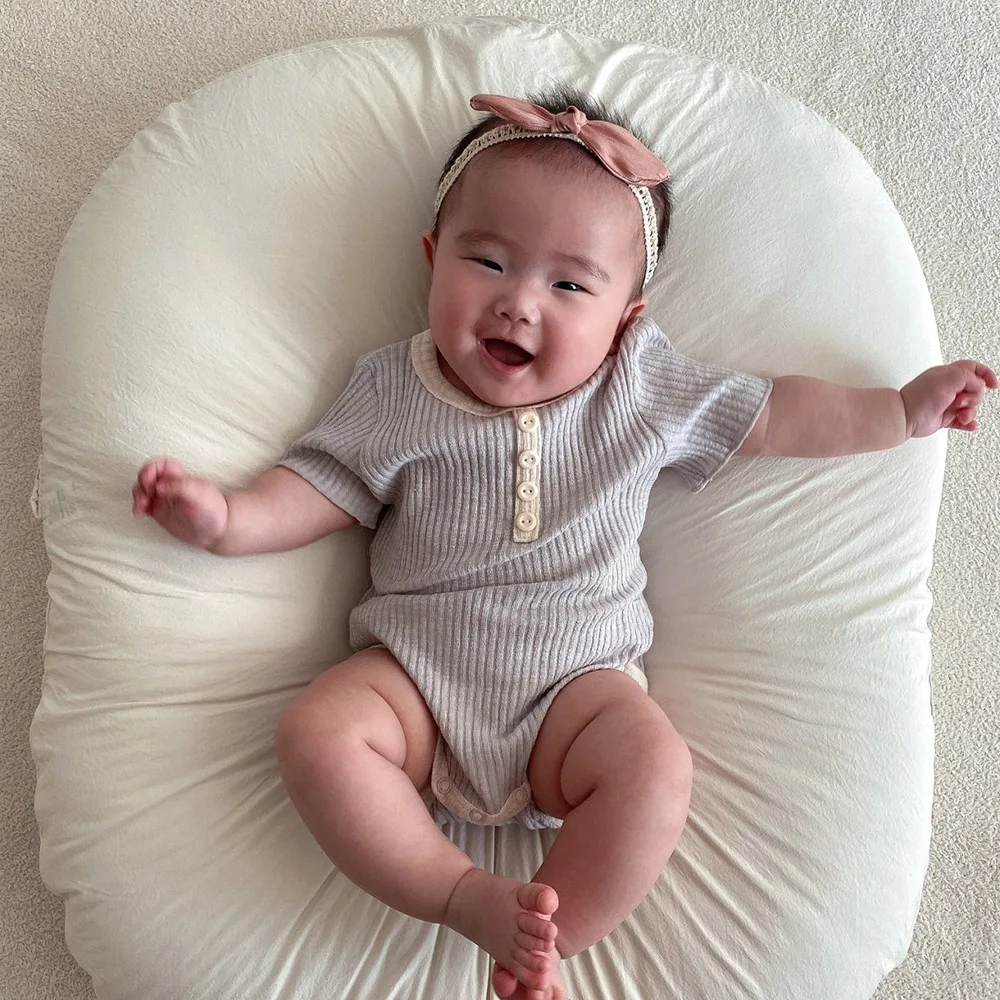 Cotton Summer Baby Bodysuits Striped One Piece