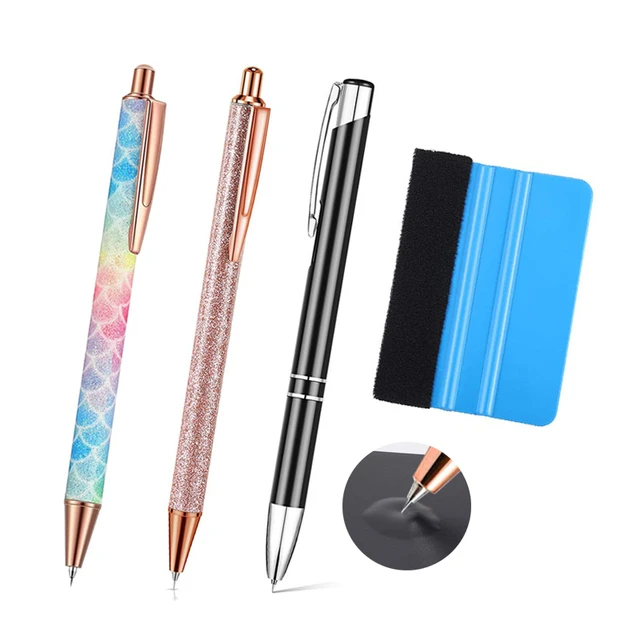 Craft Weeding Pen with squeegee,Vinyl Tool, Precision Needle for Craft  Weeding, Vinyl Air Release or Car Puncturing Installation