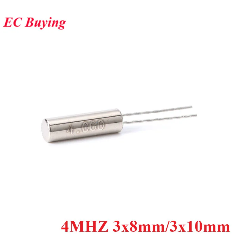 4MHZ Frequency Oscillator Crystal Quartz Crystal Passive Cylender 3X8 mm 10pcs/lot