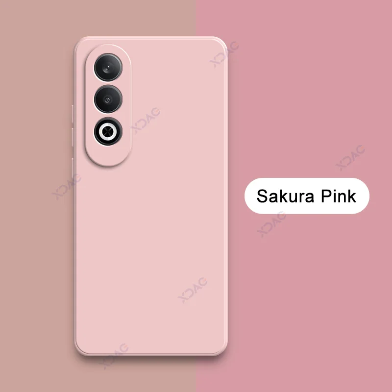 Enhanced Liquid Silicone Phone Case - Square Design, 360° Soft Protective Anti-drop Shockproof Cover