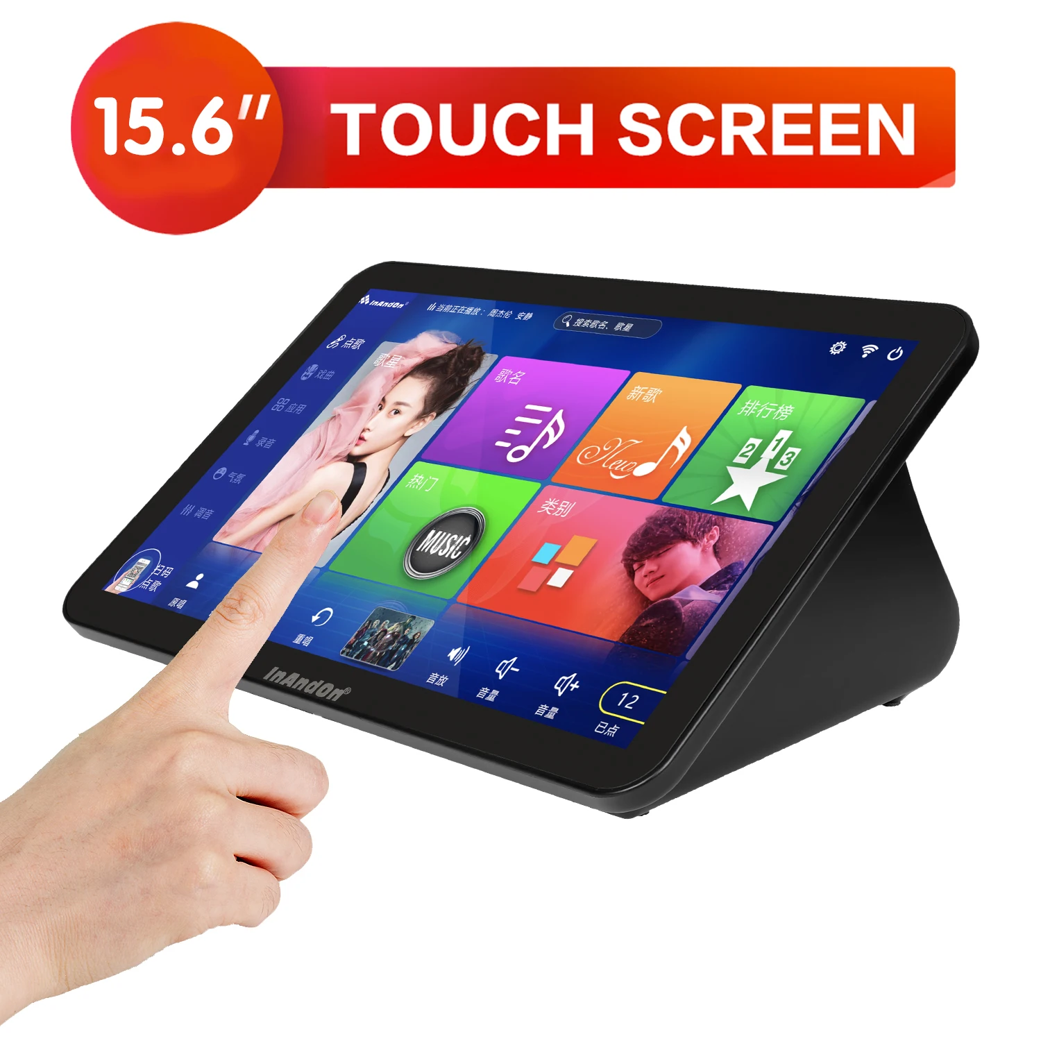 15.6  InAndOn ġ ũ  ý, 8TB HDD,  Ŭ ٿε, KTV  ӽ, ް   ÷̾