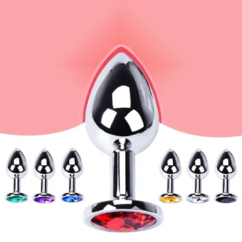 Stainless Steel Metal Anus Stuffed Into Human Toys Gay Ass Stuffed Anus Fake Penis Male and Female Sex Flirting Products 2