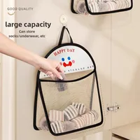 Storage Hanging Bag Breathable Multifunctional Mesh Kitchen Wardrobe Hanging Organizing Bag Socks Bra Underwear Magazine Sorting 1