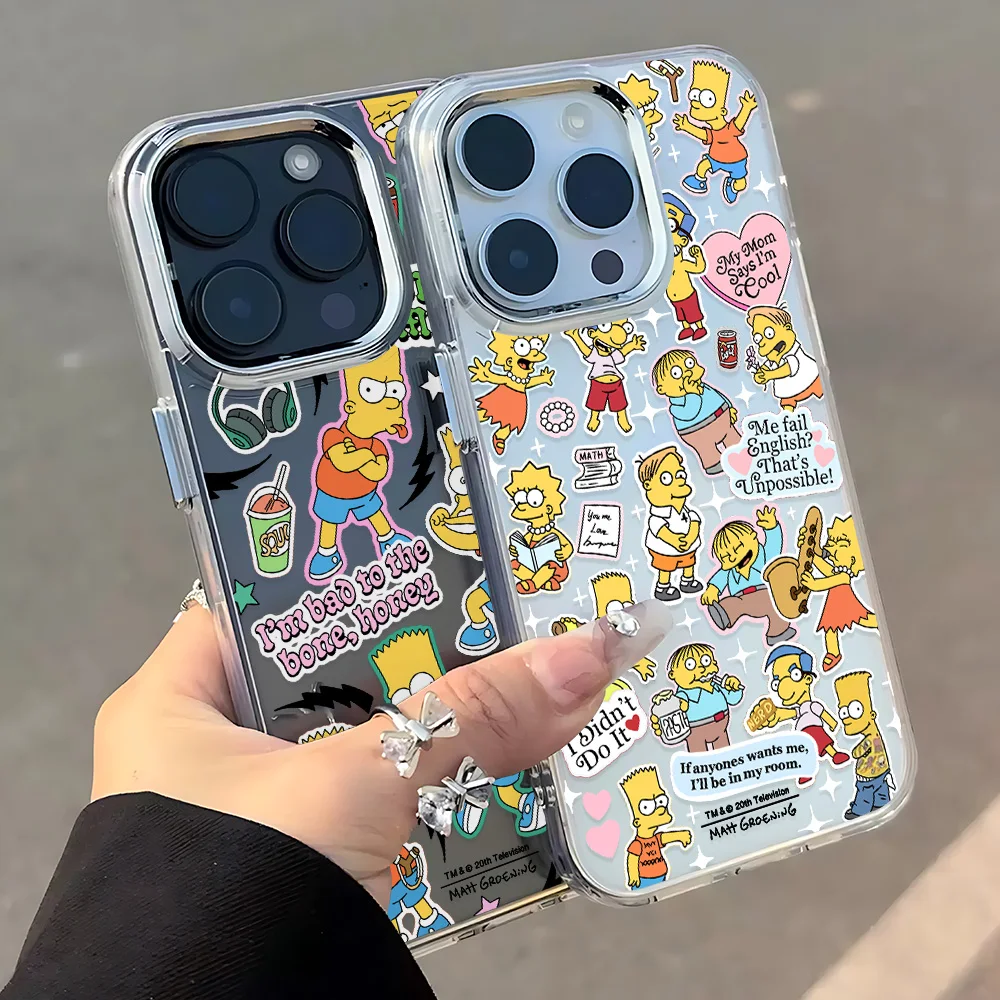 Cartoon Simpsons Hot Phone Case - Transparent Soft Cover