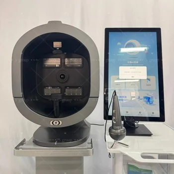 Analizzatore Cutaneo 3D da 21,5 Pollici con AI per Analisi dei Capelli, Scanner per Analisi della Pelle a 8 Spettri Luminosi per la Cura della Bellezza Professionale