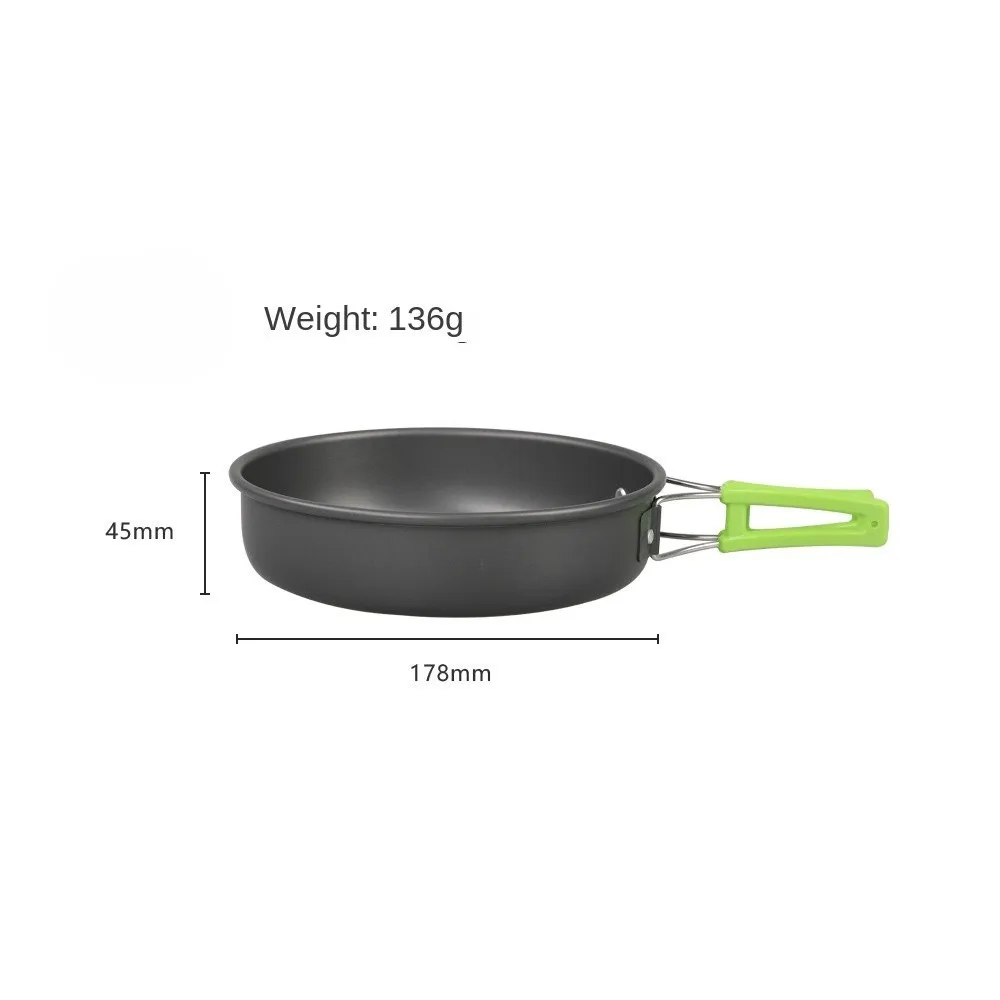 Members Only Metal 6pcs Ss Outdoor Cookware Set Camping Cookware Outdoor Cook Set