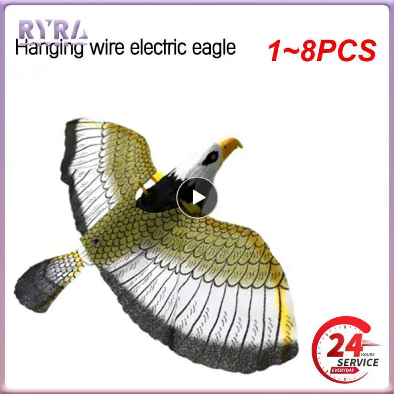 

1~8PCS Bird Repellent Hanging Eagle Flying Owl Repellent Scarer Decoy Protection Repellent Pest Control Scarecrow Garden Decor