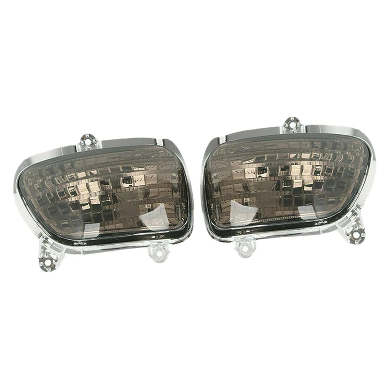 

1 Pair Smoked Lens Front Left Right Turn Signal Light Fit for Honda Goldwing GL1800 F6B 2017 2016 2015 2014 2013