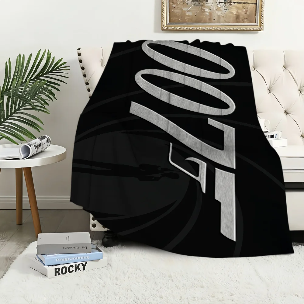 Special J-James B-Bonds Agent Suspense Blanket Travel And Gift Comfort Soft Plush Suitable For Sofa Living Room Office Bedroom 2
