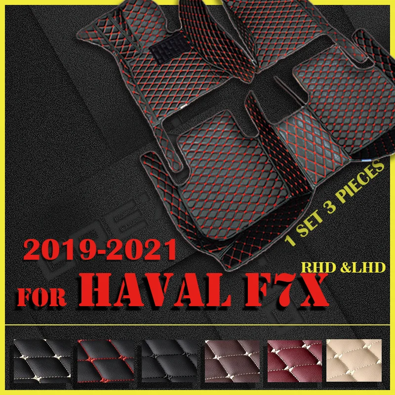 

Car floor mats for haval F7X 2019 2020 2021 Custom auto foot Pads automobile carpet cover