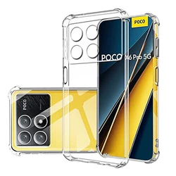 Luxury Shockproof Clear Phone Case - Premium TPU Silicone Back Cover for POCO M4 5G
