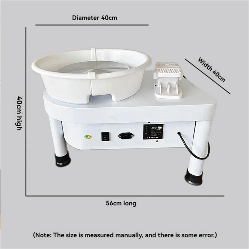 Household Electric Triangle Ceramic Foot Drawing Machine 350W Electric Pottery Machine Foot Pedal Touch Screen