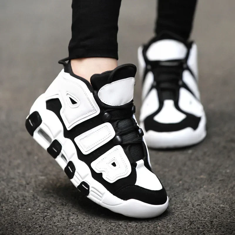 Description Picture 3 of itemHigh Top Basketball Shoes 2024 Men Sneakers AIR Cushion Gym Sprots Shoes Field Fashion Couple Tennis Shoes for Men and Women