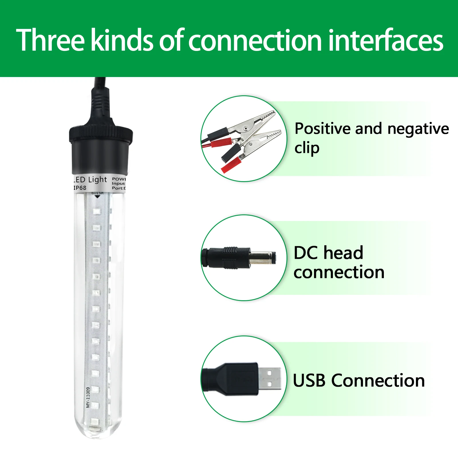 5 12V Fishing Light LED Underwater Fishing Light Lures Fish Finder Lamp fishing accessories fishing light