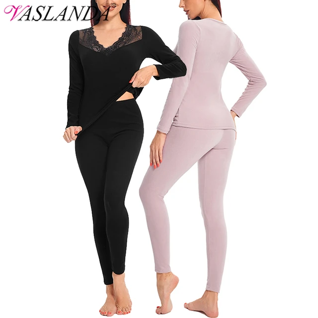 Women's Long Johns Thermal Underwear Set Ultra-Soft Base Layer