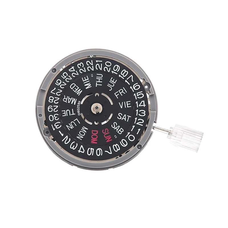 

Часы наручные NH36/NH36A с двойным календарем, автоматические механические, с 3 часовыми позициями, сменные детали, 1 шт.