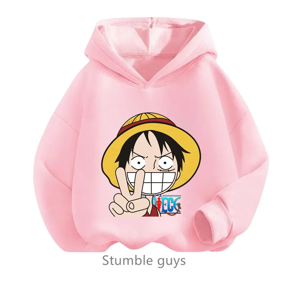 thumbnail image 1 of Ropa de anime para niños, sudadera de una pieza para niños, ropa de primavera y otoño para niñas, sudadera de dibujos animados de Luffy Zoro, traje con capucha para adolescentes, camisetas de Sonic, 1 of 5