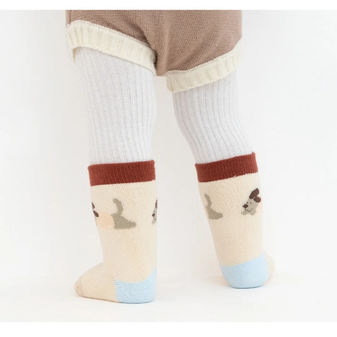 3 Pairs Cartoon Baby Socks Cute Cat Animal Soft Cotton Knit Baby Girl Kids Boy Newborn Boys Children's Socks For 0-5Years