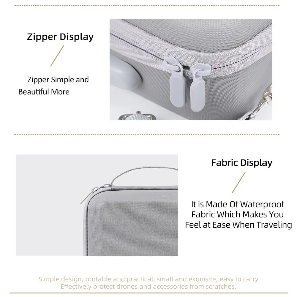 DJI Avata 360용 휴대용 케이스 PU 쉘 EPE 라이너 방수 경량형 그리드 정리함 포함 비행 보호 액세서리