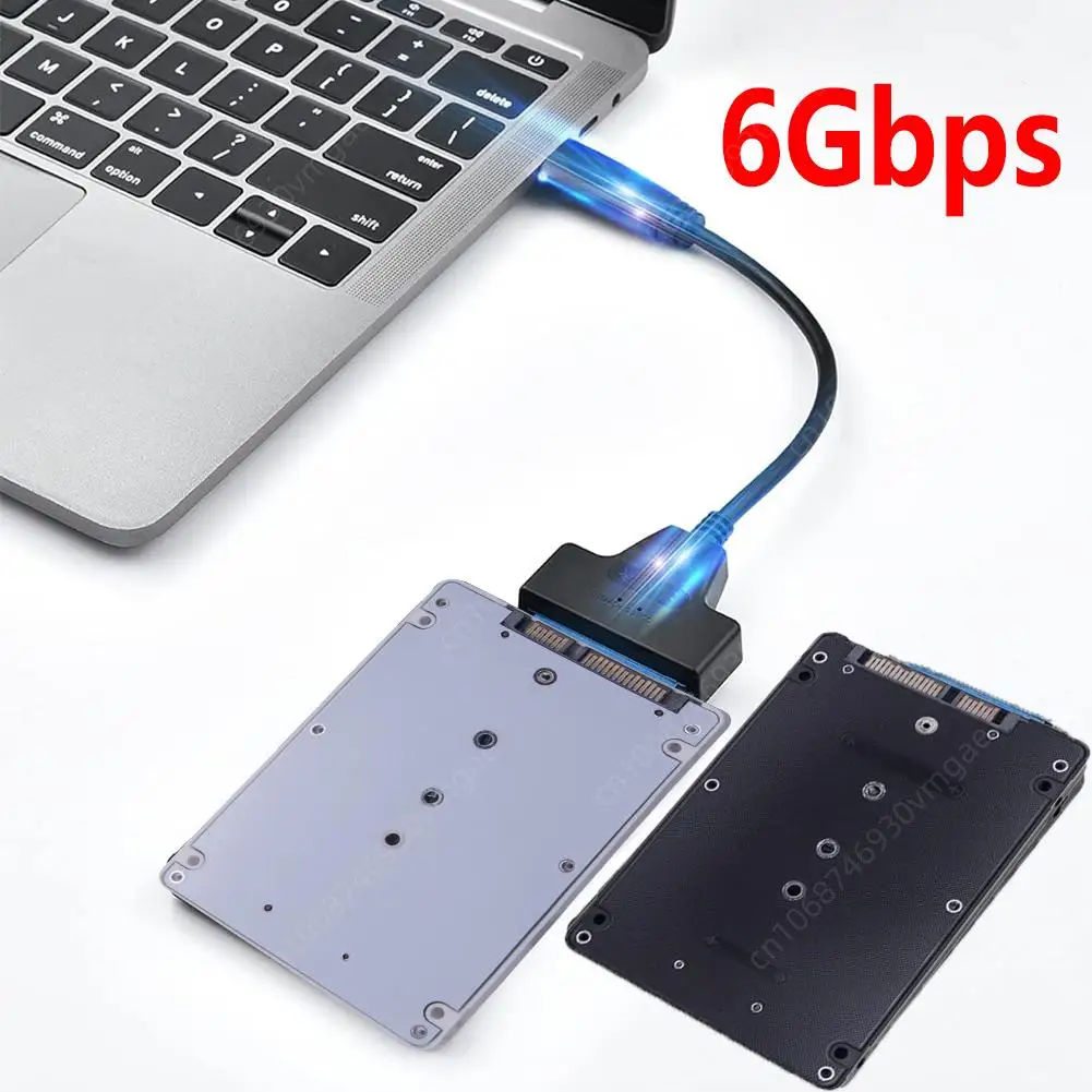 M.2 NGFF SSD a 2.5 inches SATA3 Enclosure Adapter Converter Case Enclosure 6gbps M.2 NGFF a 2.5in SATA III Adapter for PC