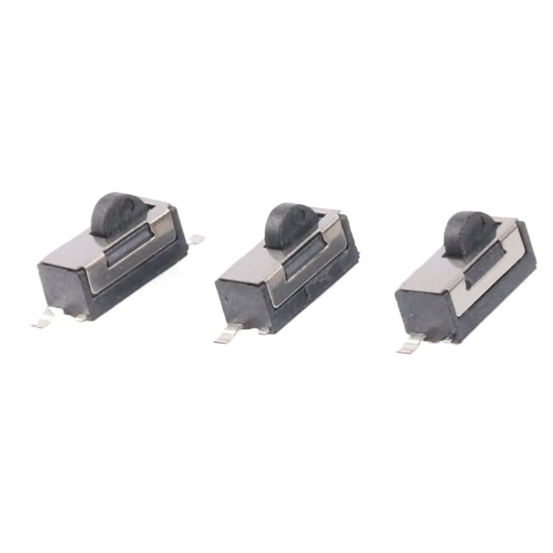 새로운 10개입 KFC-W1-03 라운드 헤드 리미트 카메라 리셋 마이크로 무소음 리미트 스위치 고수명 2핀 블랙 내부 스프링