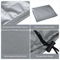 Waterproof Patio Hanging Egg Chair Cover Windproof Swing Egg Chair Cover Egg Chair Slipcover With Zipper and Adjustable Hem Cord 2