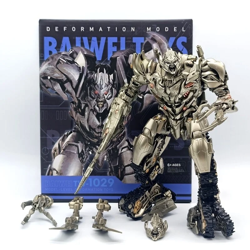 New Baiwei Transformation Megatank Anime Figure Movie Megatank Metal Coating Studio Series Ko Ss13 Action Figure Robot Toys Gift