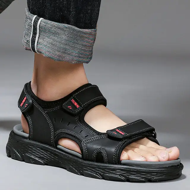 Mens Sandals 2021 Summer Outdoor Shoes Size 45 Black Men Leather Waterproof  Native Platform Runway 46 Sneakers Water Brown Sport - Men's Sandals -  AliExpress
