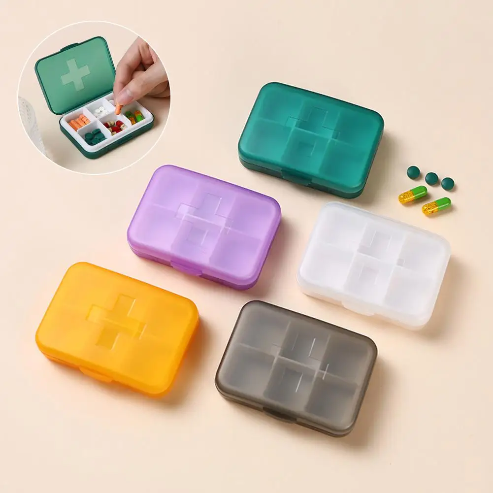 

Pill Cases 6 Girds Mini Sealing Pill Box Portable Travel De Capsule Storage Pill Medicinas Таблетница Pastilleros Medicine O1S0