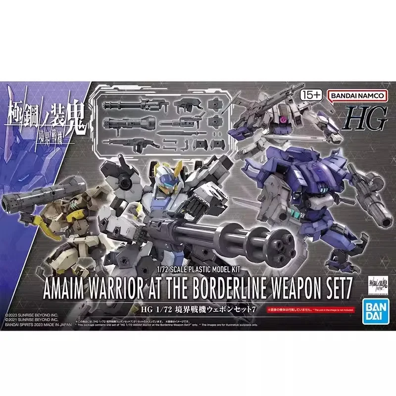 

Bandai Genuine HG 1/72 AMAIM WARRIOR AT THE BORDERLINE WEAPON SET7 Assembly Model KIt Toys Collectible Gifts For Children