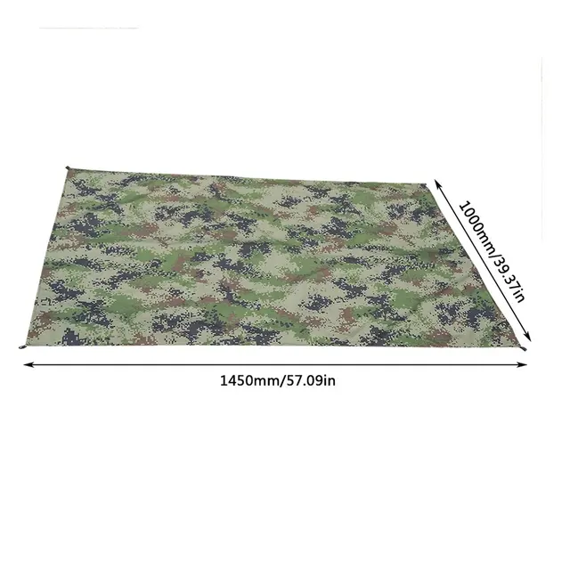 100X145 Cm Zöld, Tartós Vízálló Napsugár -Lombkorona Sátor Ponyvás Szabadtéri Kemping Függőágy Eső Repülõ Uv Strand Sátros Ruha - Image 6